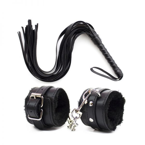 Black Whip Leather
