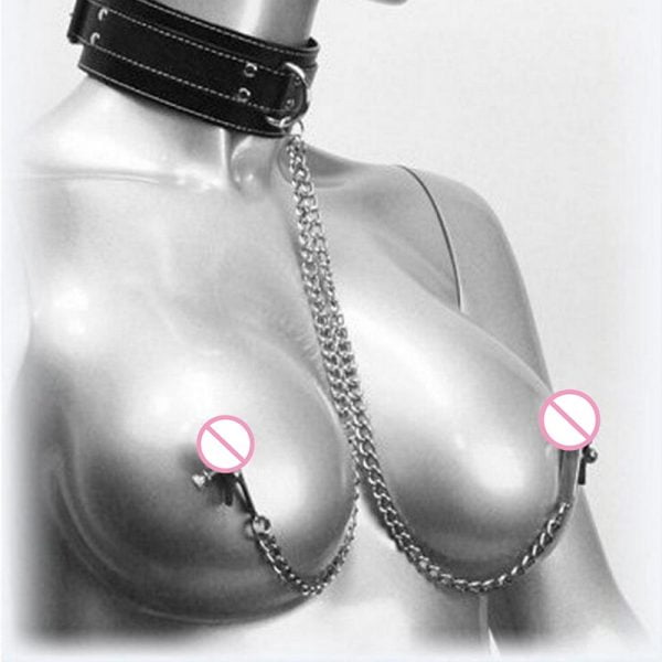 Fetish Nipple Clamps Chain Breast Clip